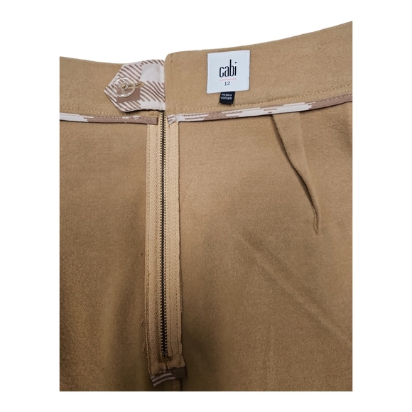 Cabi Brown Wool Mini Work Pencil Cut Skirt Office wear - Picture 6 of 8